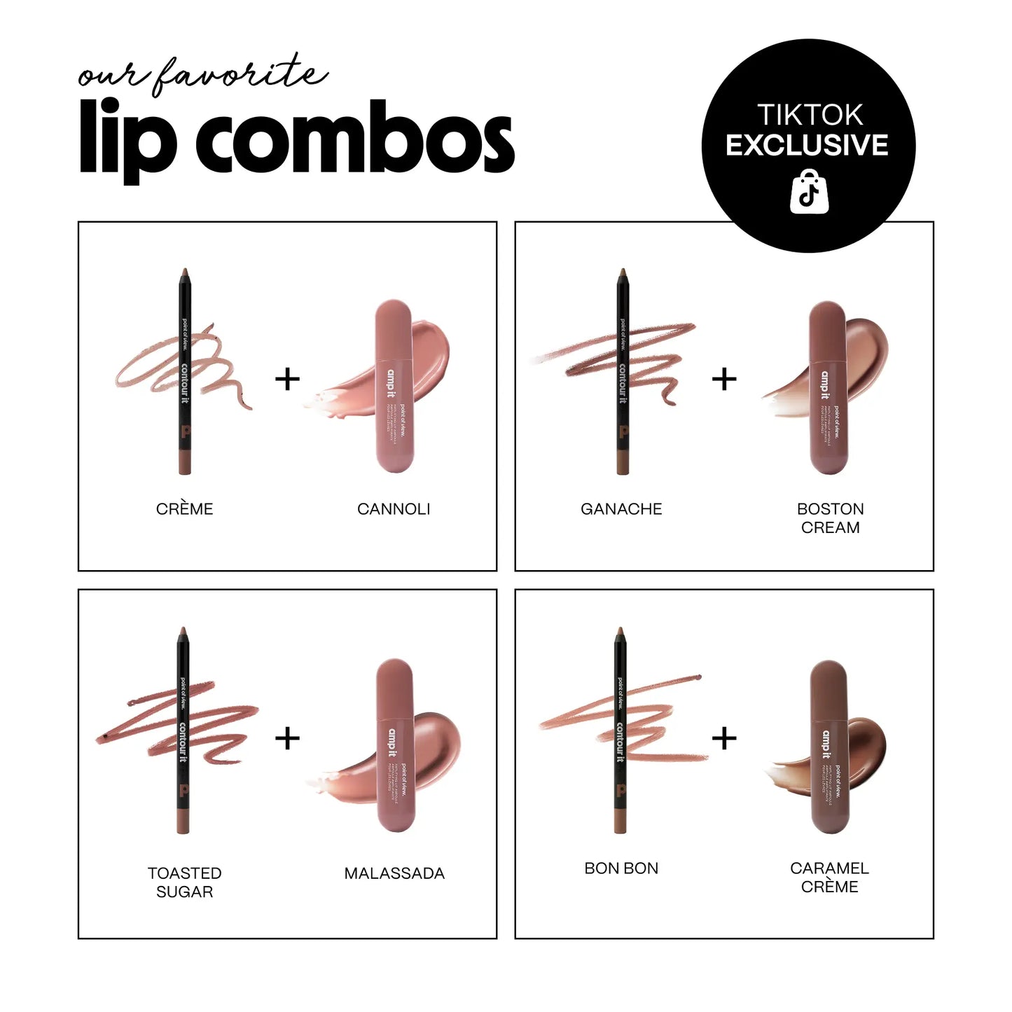 Amp (K)It by Point of View Beauty: Lip Liner + Gloss Bundle