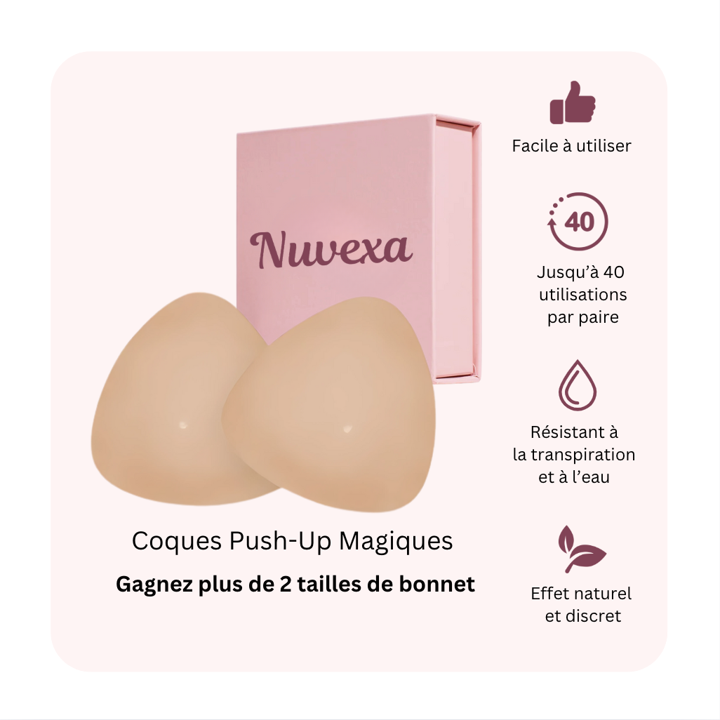 Coques push-up : Maintien et push-up naturel de la poitrine