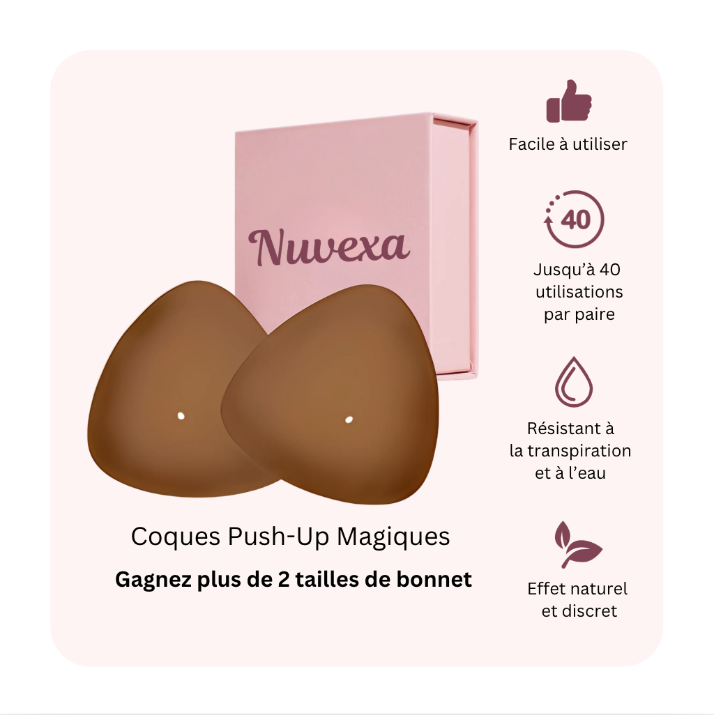 Coques push-up : Maintien et push-up naturel de la poitrine