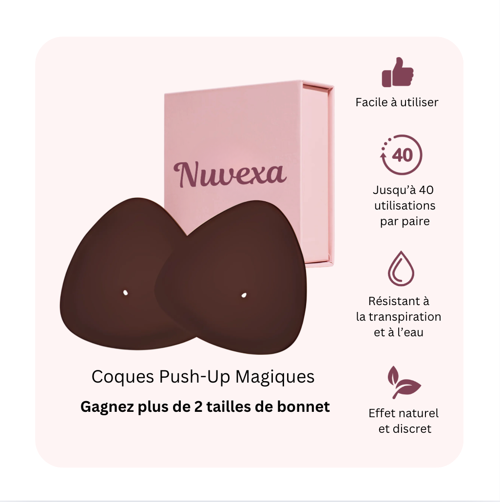 Coques push-up : Maintien et push-up naturel de la poitrine