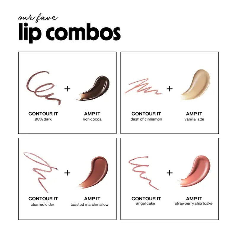Amp (K)It by Point of View Beauty: Lip Liner + Gloss Bundle